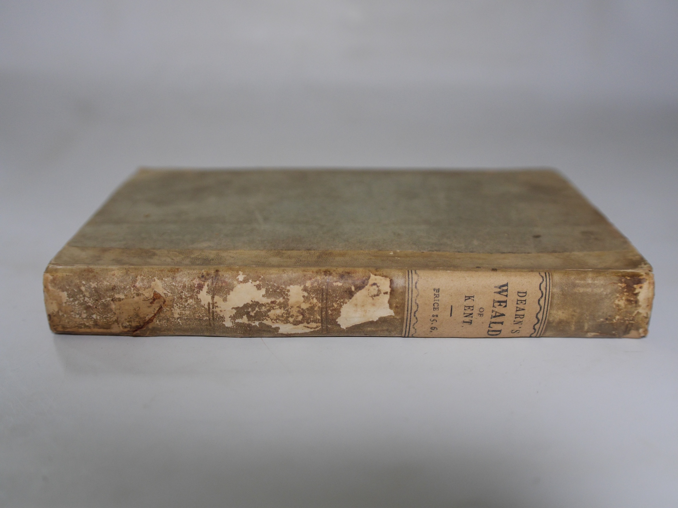 Dearn, T.D.W. - An Historical Topographical and Descriptive Account of the Weald of Kent. 8 aquatint plates and a map, subscriber's list; original half vellum and grey boards, printed spine label, top edge rough trimmed